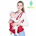 9 in 1 Multifunctional&Ergonomic Baby Girl or Boy Carrier with Hip Seat for infant Child by Himom (Red)