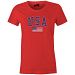 USA MyCountry Women's Vintage Jersey T-Shirt (Red)