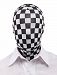 Seeksmile Unisex Lycra Spandex Full Cover Zentai Hood Mask (Adult Size, Checker)