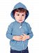 Kavio! Unisex Infants Jersey Long Sleeve Zip Up Hoodie Azure 6M