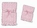 Bearington Baby Pink Swirly Soft Stroller and Security Blanket Set