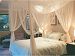 4 Corners Bed Canopy Mosquito Net and Bed Net or Outdoors Netting Fit Twin, Full, Queen, King Bed One Open Door (white)