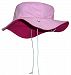 N'Ice Caps Baby Unisex Reversible and Adjustable Cotton Twill Aussie Sun Hat (50cm (19.7") 6-18mos, Fuchsia/Pink)