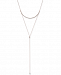 I. n. c. Rose Gold-Tone Crystal & Imitation Pearl Y-Necklace, 12" + 2" extender, Created for Macy's