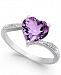 Amethyst (1-3/4 ct. t. w. ) & Diamond Accent Heart Ring in 14k White Gold