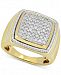 Men's Diamond Two-Tone Cluster Ring (1 ct. t. w. ) in 10k Gold