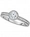 Trumiracle- Diamond Bezel Engagement Ring (5/8 ct. t. w. ) in 14k White Gold