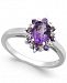 Amethyst (1 ct. t. w. ) & Diamond Accent Ring in 14k White Gold