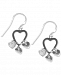 Giani Bernini Heart Dangle Drop Earrings in Sterling Silver, Created for Macy's