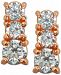 Giani Bernini Cubic Zirconia Graduated Stud Earrings in Sterling Silver, Created for Macy's