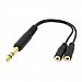 Onvian 6.35mm Male to Dual 3.5mm Female TRS 1/4" to 1/8" Audio Adapter Convertor Y Splitter Cable