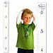 Growth Chart Art | Hanging Wooden Height Growth Chart to Measure Children - White Ruler with Navy Numerals and Saying “Love Grows Here” – Nursery Wall Decor for Girls and Boys - 58”x5.75”