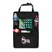 Car Seat Back Organizer - IntiPal Car Seat Storage with iPad Tablet Holder - Clear Touch Screen Pocket (Black Zebra)