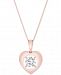 Magnificence Diamond Heart Pendant Necklace (1/10 ct. t. w. )