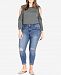 City Chic Trendy Plus Size Ripped Skinny Jeans