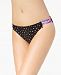 California Waves Juniors' Space Dot Strappy Hipster Bikini Bottoms, Created for Macy's Women's Swimsuit