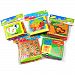 Vilamon Set of 6 Baby Soft Cloth Books Nontoxic for 0-3 Years Old Babies, Intellegence Development Learning Shapes Number Character Cute Animals Color Food Soft Cloth Book Quiet Rag (Gyaph)
