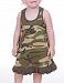 Kavio! Infants Girls Camouflage A-Line Tank Dress Camo Army Green 18M
