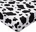 SheetWorld Fitted Crib / Toddler Sheet - Black Cow - Made In USA