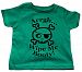 Custom Kingdom Baby Boys "Arrgh Wipe Me Booty" T-shirt (12 Months, Green)