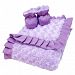 Best Seller Lilac and Plum Swirl Velour Ruffle Trimmed Receiving Blanket and Reversible Bootie Luxe Gift Set by Kitty4u