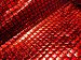 HomeBuy Jersey Mermaid Scale Fabric Fish Tale Foil - Spandex Lycra - 2 Way Stretch Material - 150Cm Wide - Red