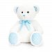 Keel Toys 35cm Baby White/Blue Spotty Bear Plush Toy (13.5in) (White)