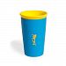 Wow Cup for Kids - NEW Innovative 360 Spill Free Drinking Cup - BPA Free - 9 Ounce (Blue with yellow Lid) by Wow Kids