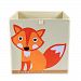 Storage Box LEADSTAR Foldable Canvas Cartoon Storage Cube Bin Box without Lid for Kids Toys Clothes (13 inch, Fox)