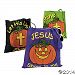 Glow in Dark Halloween Christian Pumpkin Tote Bags by Oriental Trading