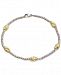 Giani Bernini Two-Tone Beaded Station Bracelet in Sterling Silver & 18k Gold-Plate, Created for Macy's