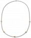 Giani Bernini Two-Tone Beaded 18" Station Necklace in Sterling Silver & 18k Gold-Plate, Created for Macy's