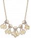 I. n. c. Gold-Tone Stone & Crystal Petal Statement Necklace, 17" + 3" extender, Created for Macy's
