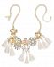 I. n. c. Gold-Tone Imitation Pearl & Crystal Flower Statement Necklace, 18" + 3" extender, Created for Macy's