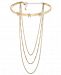I. n. c. Gold-Tone Multi-Chain Star Flower Choker Necklace, 12" + 3" extender, Created for Macy's