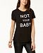Pretty Rebellious Juniors' Not Your Baby Lace-Up Graphic T-Shirt