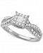 Diamond Princess Twist Engagement Ring (3/4 ct. t. w. ) in 14k White Gold