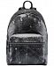 Hugo Boss Men's Abstract Leather Backpack
