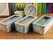 GreenSun(TM) one piece Carton Metal Pen Pencil Holders Double Layers Storage Box Stationery gift for children