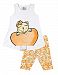 Toddler Girl Outfit Graphic Tank Top and Capri Pants Pulla Bulla 2 Years -Orange
