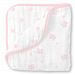 SwaddleDesigns 4-Layer Muslin Luxe Blanket, Cuddle and Dream, Pastel Pink Butterflies and Dots