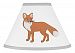 Grey and White Woodland Animal Fox Toile Girl or Boy Baby Childrens Lamp Shade