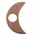 Homyl Wooden Baby Teether Ring Wood Pacifier Clip Pendant Organic Wood Montessori Toy Teether Infant Teether BPA Free - Moon, as described