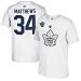 Toronto Maple Leafs Auston Matthews Adidas NHL 2018 Stadium Series Silver Player Name & Number T-Shirt