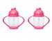 Lollacup Infant And Toddler Straw Cup, 2 Pack - Pink