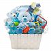 Newborn Baby Boy Gift Basket with Onesie, Plush, Toys and More