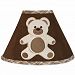 Chocolate Teddy Bear Lamp Shade by Sweet Jojo Designs