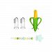 INCHANT Baby Silicone Teether toy - 100% Food Grade Silicone Teething Toy , 2 x Finger Toothbrush, 1 x Corn Teether, 1 x Pacifier Clip