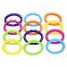 Wishtime Texture Learning Baby Rattle and Teether Ring O' Links Rattle Developmental Toy Lots of Links Accessory