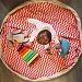 GreenSun(TM) Stripe Kids 140cm Canvas Game Carpet Play Mat Child Play Rug Toy Storage Bag Gift In Stock